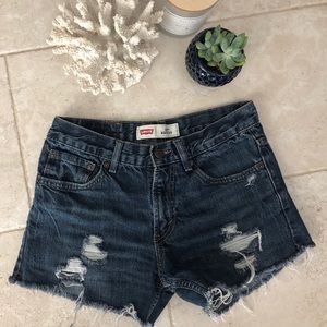 Levi’s mid-waisted shorts